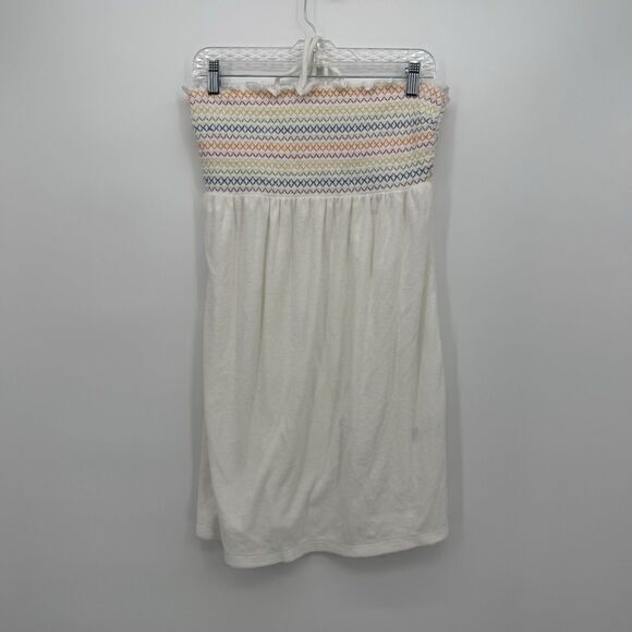 Wild Fable White Terry Cloth Halter Swim Coverup Dress Size Medium Coastal - Picture 1 of 10